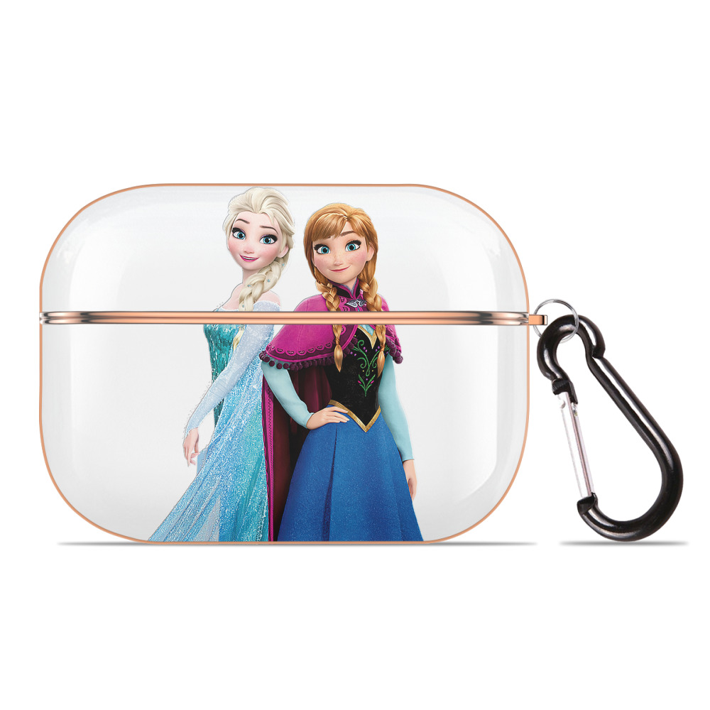 （画像用） アナと雪の女王 アンナ エルサ Frozen Anna Elsa 【AirPods Pro用】ハードシェル保護ケース｜耐衝撃・防指紋・カラビナ付き商品仕様