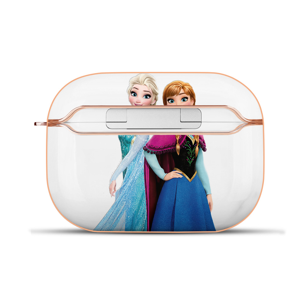 （画像用） アナと雪の女王 アンナ エルサ Frozen Anna Elsa 【AirPods Pro用】ハードシェル保護ケース｜耐衝撃・防指紋・カラビナ付き商品仕様