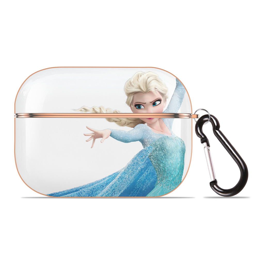（画像用） アナと雪の女王 アンナ エルサ Frozen Anna Elsa 【AirPods Pro用】ハードシェル保護ケース｜耐衝撃・防指紋・カラビナ付き商品仕様