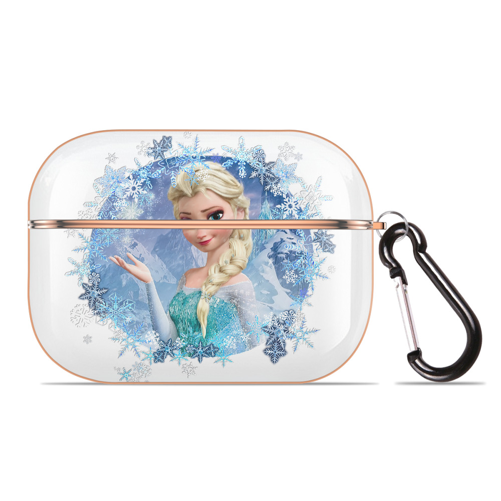 （画像用） アナと雪の女王 アンナ エルサ Frozen Anna Elsa 【AirPods Pro用】ハードシェル保護ケース｜耐衝撃・防指紋・カラビナ付き商品仕様