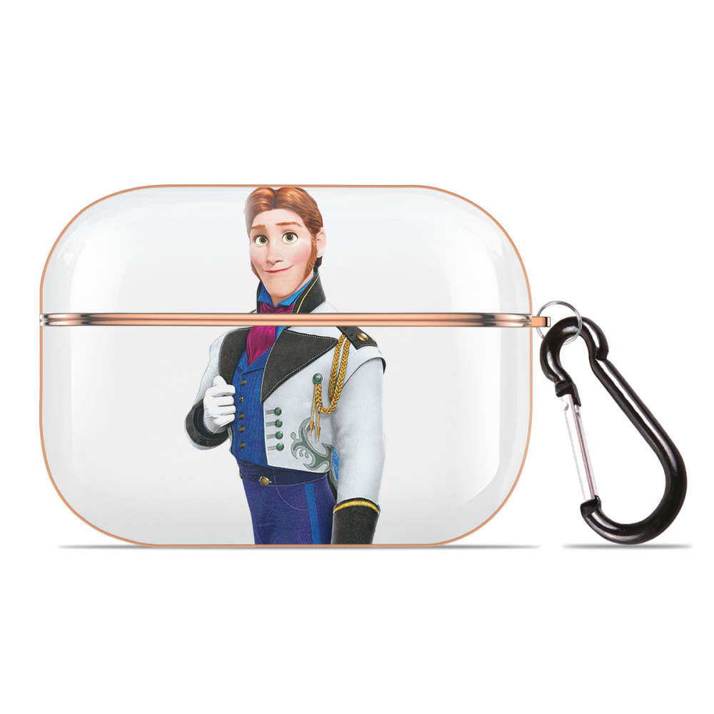 （画像用） アナと雪の女王 アンナ エルサ Frozen Anna Elsa 【AirPods Pro用】ハードシェル保護ケース｜耐衝撃・防指紋・カラビナ付き商品仕様