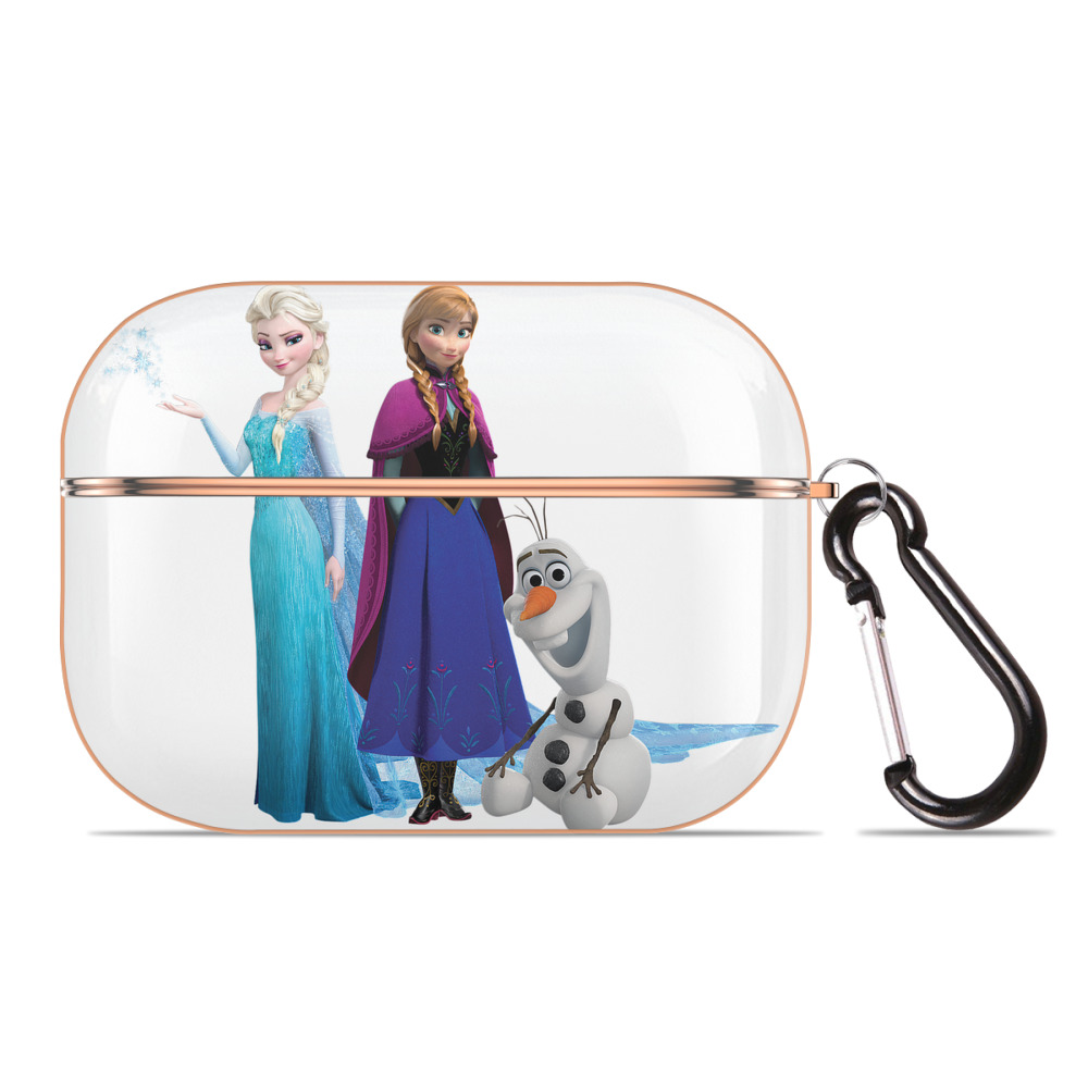 （画像用） アナと雪の女王 アンナ エルサ Frozen Anna Elsa 【AirPods Pro用】ハードシェル保護ケース｜耐衝撃・防指紋・カラビナ付き商品仕様