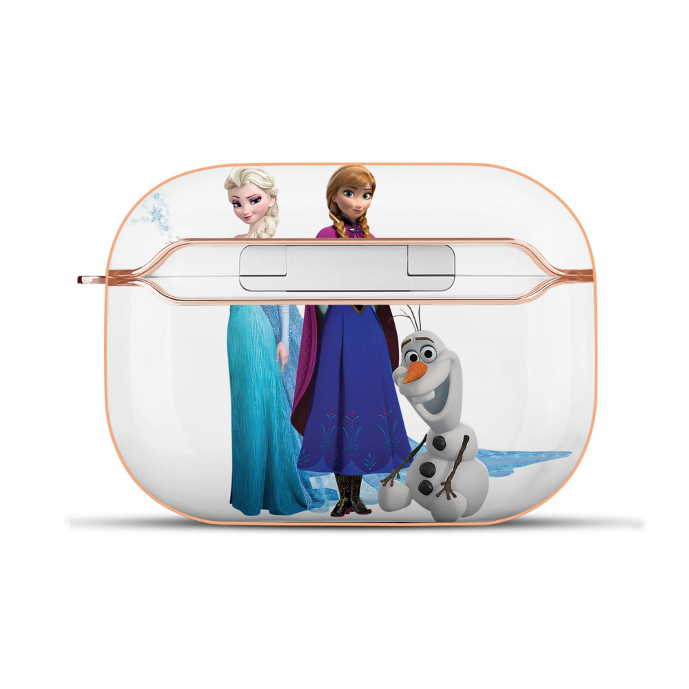 （画像用） アナと雪の女王 アンナ エルサ Frozen Anna Elsa 【AirPods Pro用】ハードシェル保護ケース｜耐衝撃・防指紋・カラビナ付き商品仕様