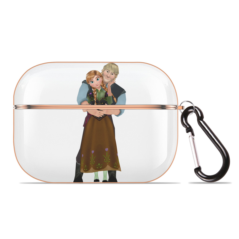 （画像用） アナと雪の女王 アンナ エルサ Frozen Anna Elsa 【AirPods Pro用】ハードシェル保護ケース｜耐衝撃・防指紋・カラビナ付き商品仕様