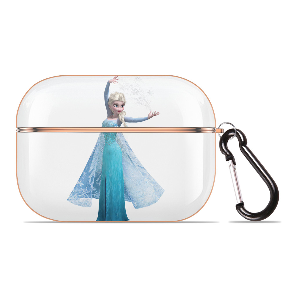 （画像用） アナと雪の女王 アンナ エルサ Frozen Anna Elsa 【AirPods Pro用】ハードシェル保護ケース｜耐衝撃・防指紋・カラビナ付き商品仕様