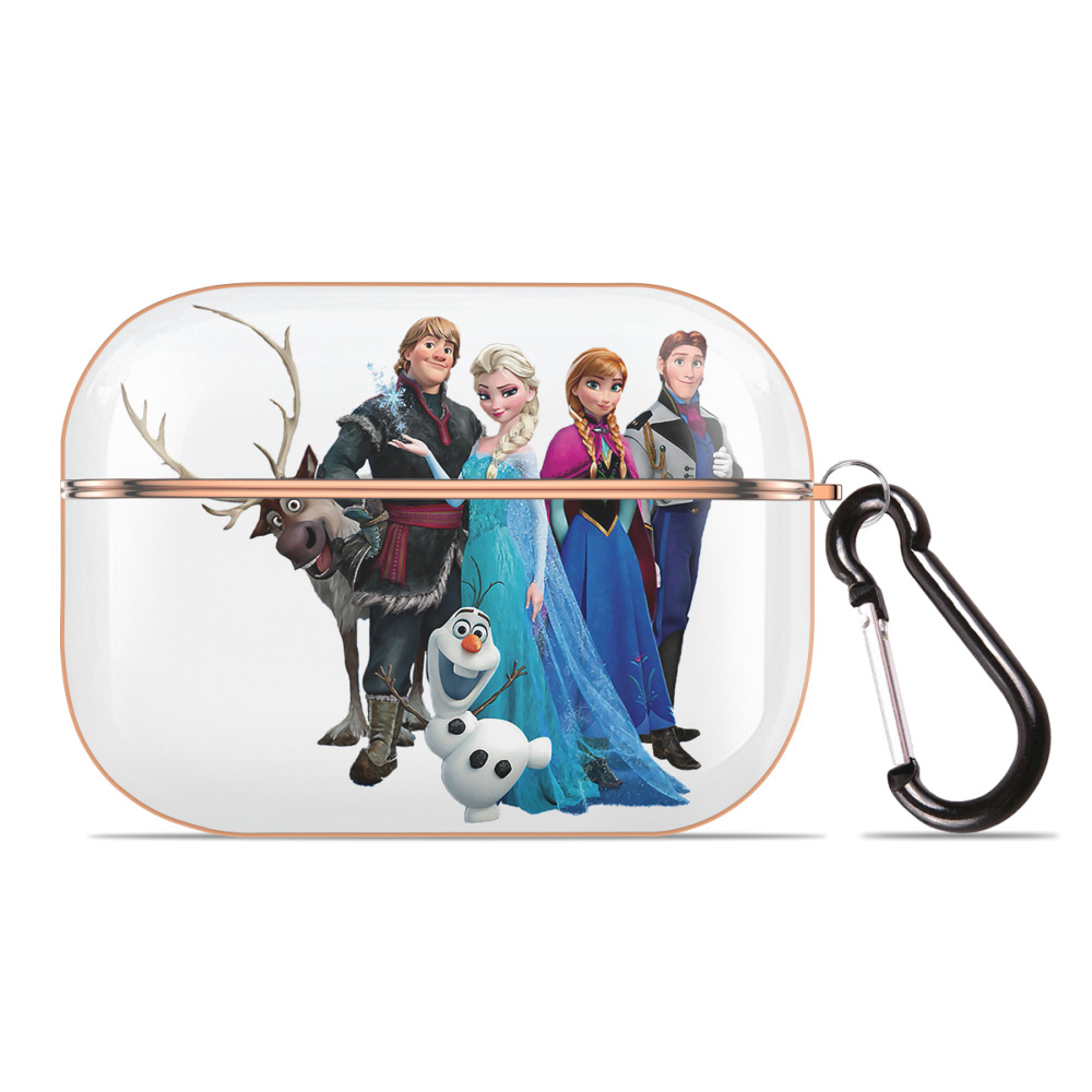 （画像用） アナと雪の女王 アンナ エルサ Frozen Anna Elsa 【AirPods Pro用】ハードシェル保護ケース｜耐衝撃・防指紋・カラビナ付き商品仕様