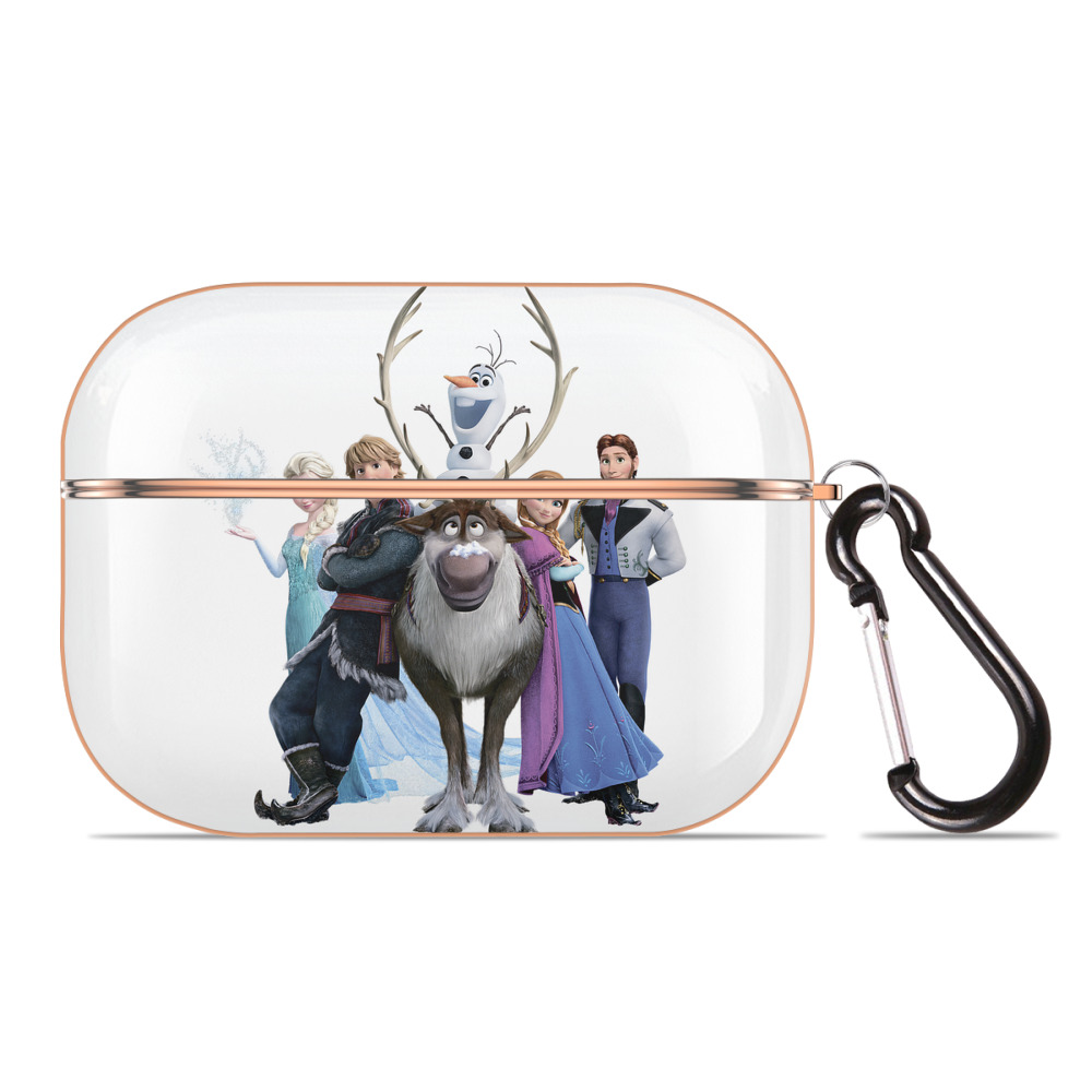 （画像用） アナと雪の女王 アンナ エルサ Frozen Anna Elsa 【AirPods Pro用】ハードシェル保護ケース｜耐衝撃・防指紋・カラビナ付き商品仕様