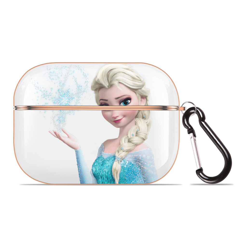 （画像用） アナと雪の女王 アンナ エルサ Frozen Anna Elsa 【AirPods Pro用】ハードシェル保護ケース｜耐衝撃・防指紋・カラビナ付き商品仕様