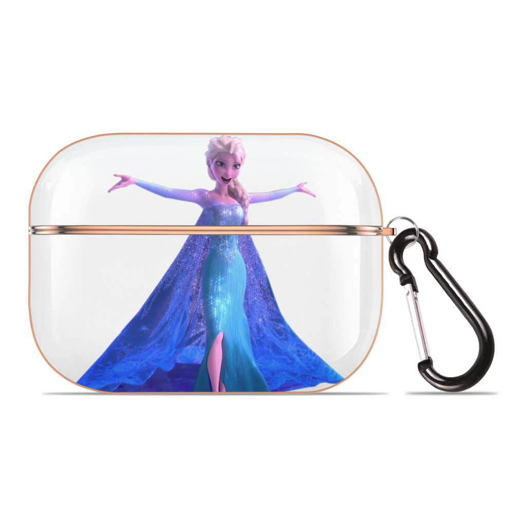 （画像用） アナと雪の女王 アンナ エルサ Frozen Anna Elsa 【AirPods Pro用】ハードシェル保護ケース｜耐衝撃・防指紋・カラビナ付き商品仕様