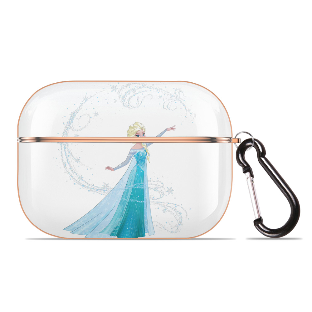 （画像用） アナと雪の女王 アンナ エルサ Frozen Anna Elsa 【AirPods Pro用】ハードシェル保護ケース｜耐衝撃・防指紋・カラビナ付き商品仕様