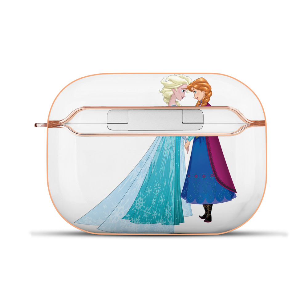 （画像用） アナと雪の女王 アンナ エルサ Frozen Anna Elsa 【AirPods Pro用】ハードシェル保護ケース｜耐衝撃・防指紋・カラビナ付き商品仕様