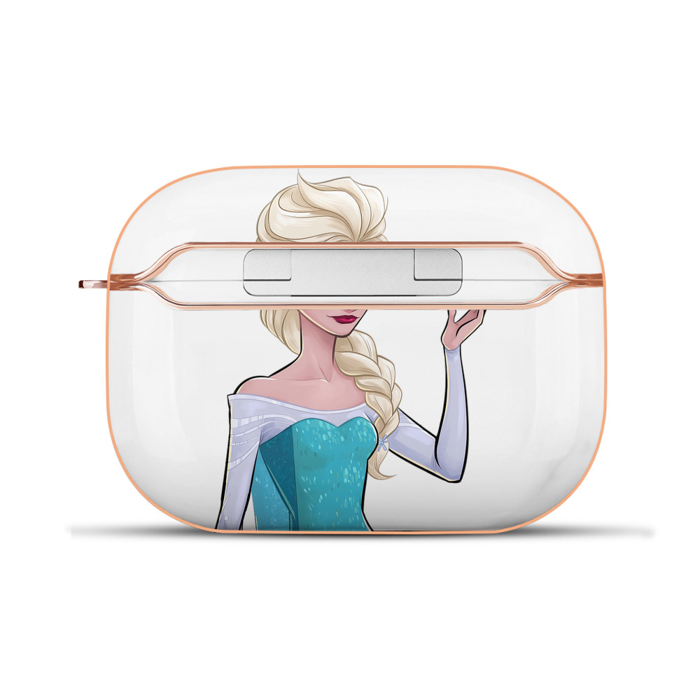 （画像用） アナと雪の女王 アンナ エルサ Frozen Anna Elsa 【AirPods Pro用】ハードシェル保護ケース｜耐衝撃・防指紋・カラビナ付き商品仕様