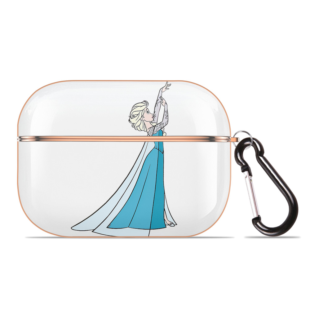 （画像用） アナと雪の女王 アンナ エルサ Frozen Anna Elsa 【AirPods Pro用】ハードシェル保護ケース｜耐衝撃・防指紋・カラビナ付き商品仕様