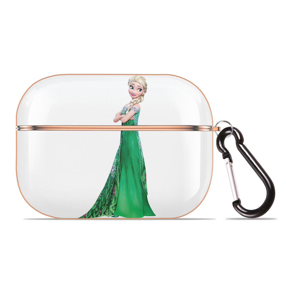 （画像用） アナと雪の女王 アンナ エルサ Frozen Anna Elsa 【AirPods Pro用】ハードシェル保護ケース｜耐衝撃・防指紋・カラビナ付き商品仕様
