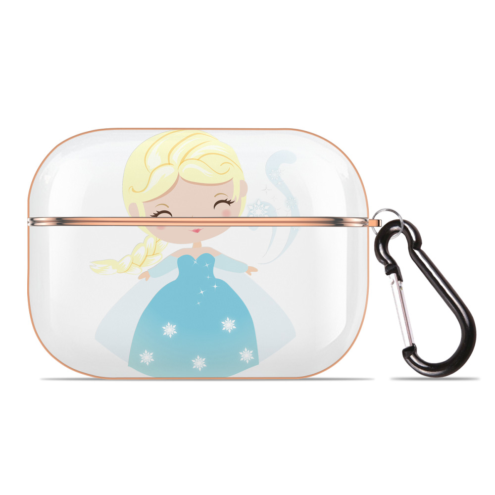 （画像用） アナと雪の女王 アンナ エルサ Frozen Anna Elsa 【AirPods Pro用】ハードシェル保護ケース｜耐衝撃・防指紋・カラビナ付き商品仕様