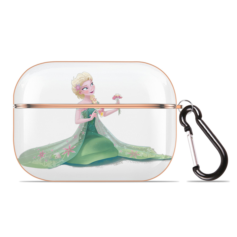 （画像用） アナと雪の女王 アンナ エルサ Frozen Anna Elsa 【AirPods Pro用】ハードシェル保護ケース｜耐衝撃・防指紋・カラビナ付き商品仕様