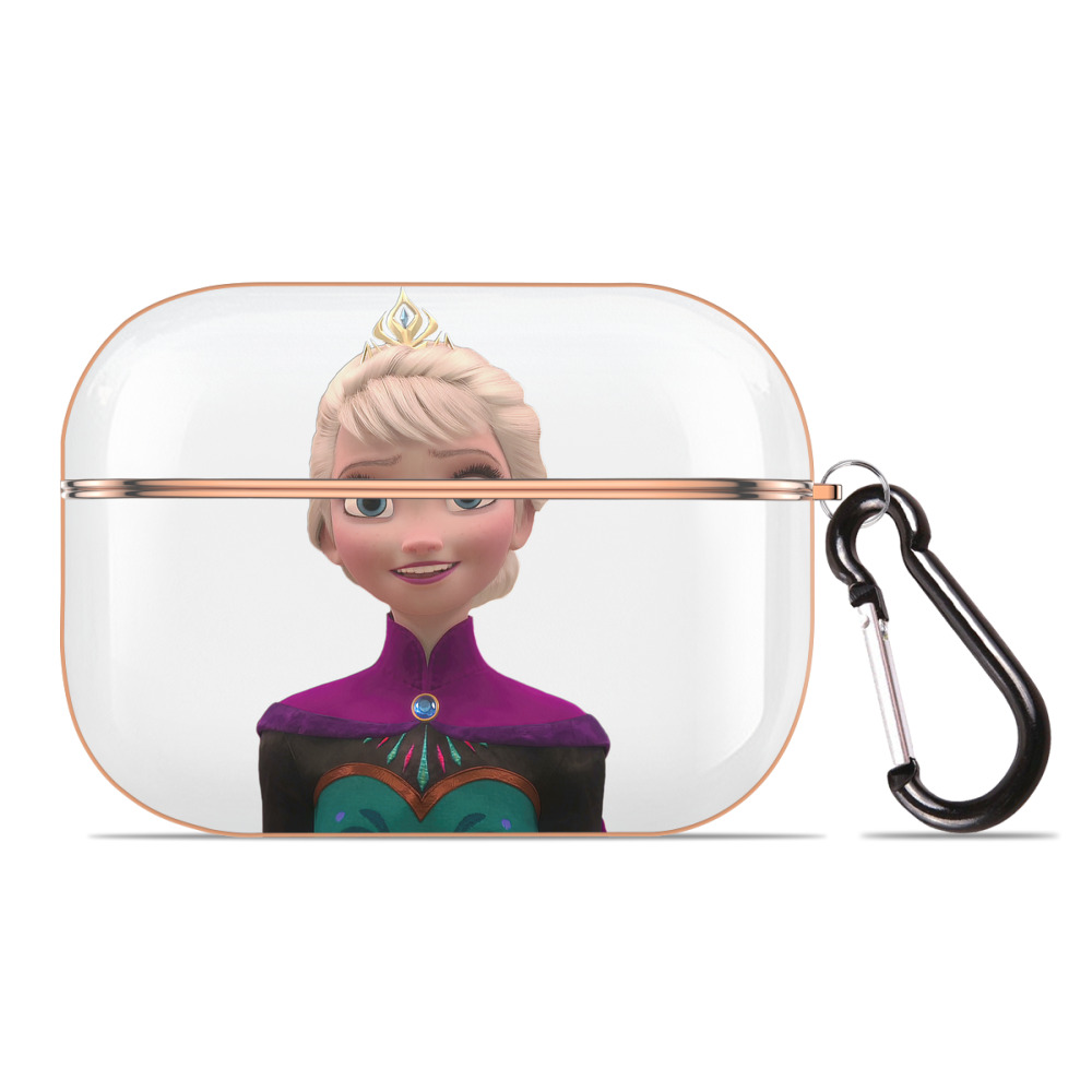 （画像用） アナと雪の女王 アンナ エルサ Frozen Anna Elsa 【AirPods Pro用】ハードシェル保護ケース｜耐衝撃・防指紋・カラビナ付き商品仕様