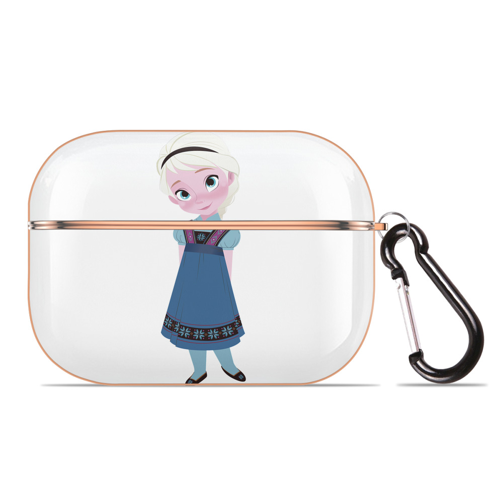 （画像用） アナと雪の女王 アンナ エルサ Frozen Anna Elsa 【AirPods Pro用】ハードシェル保護ケース｜耐衝撃・防指紋・カラビナ付き商品仕様