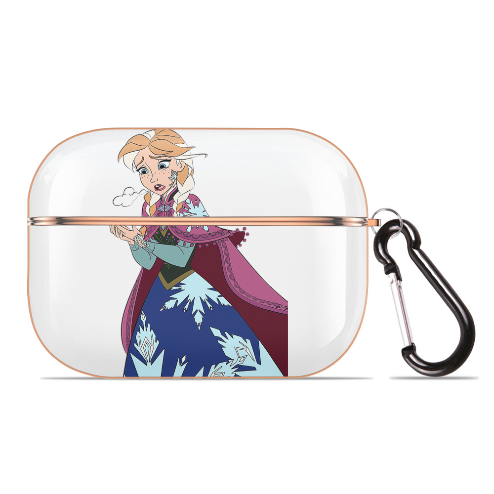 （画像用） アナと雪の女王 アンナ エルサ Frozen Anna Elsa 【AirPods Pro用】ハードシェル保護ケース｜耐衝撃・防指紋・カラビナ付き商品仕様