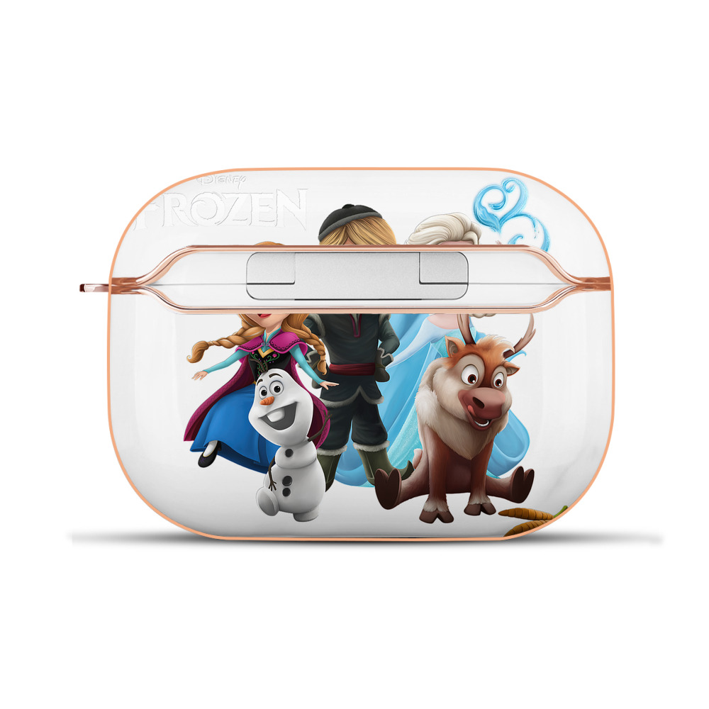 （画像用） アナと雪の女王 アンナ エルサ Frozen Anna Elsa 【AirPods Pro用】ハードシェル保護ケース｜耐衝撃・防指紋・カラビナ付き商品仕様