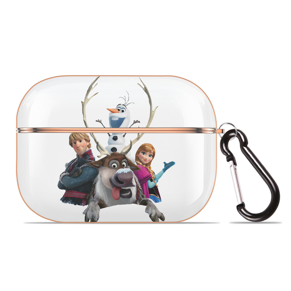 （画像用） アナと雪の女王 アンナ エルサ Frozen Anna Elsa 【AirPods Pro用】ハードシェル保護ケース｜耐衝撃・防指紋・カラビナ付き商品仕様