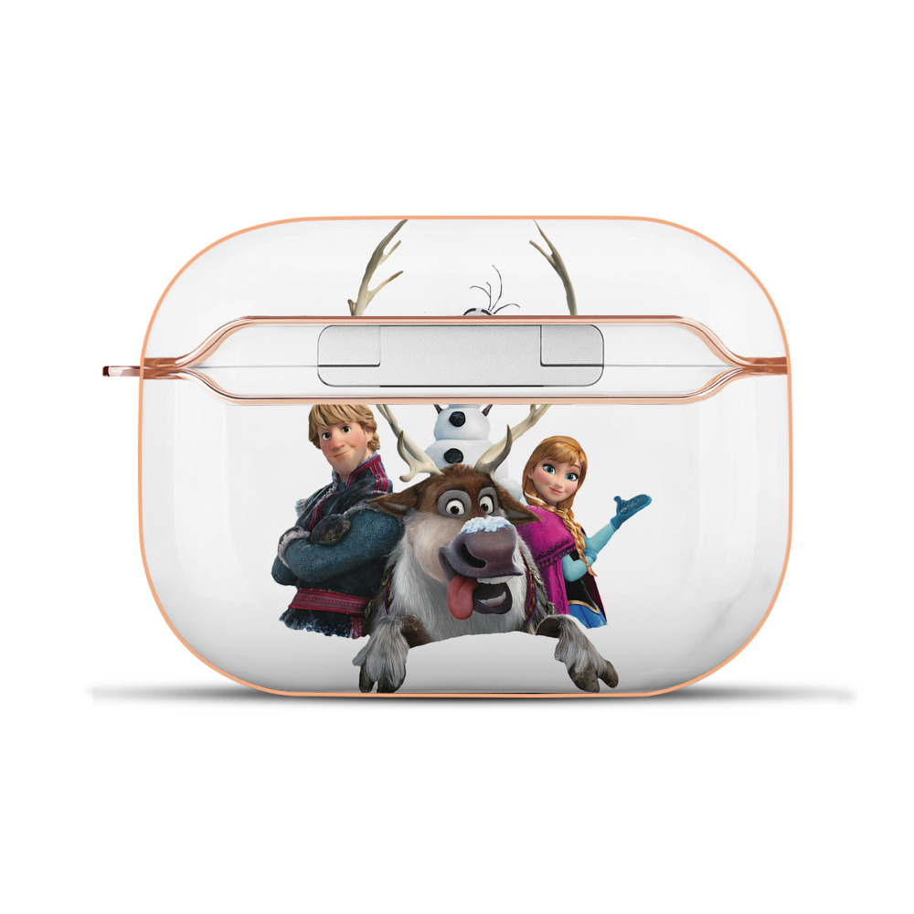 （画像用） アナと雪の女王 アンナ エルサ Frozen Anna Elsa 【AirPods Pro用】ハードシェル保護ケース｜耐衝撃・防指紋・カラビナ付き商品仕様