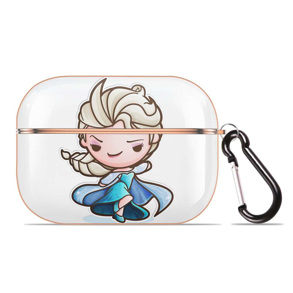 （画像用） アナと雪の女王 アンナ エルサ Frozen Anna Elsa 【AirPods Pro用】ハードシェル保護ケース｜耐衝撃・防指紋・カラビナ付き商品仕様