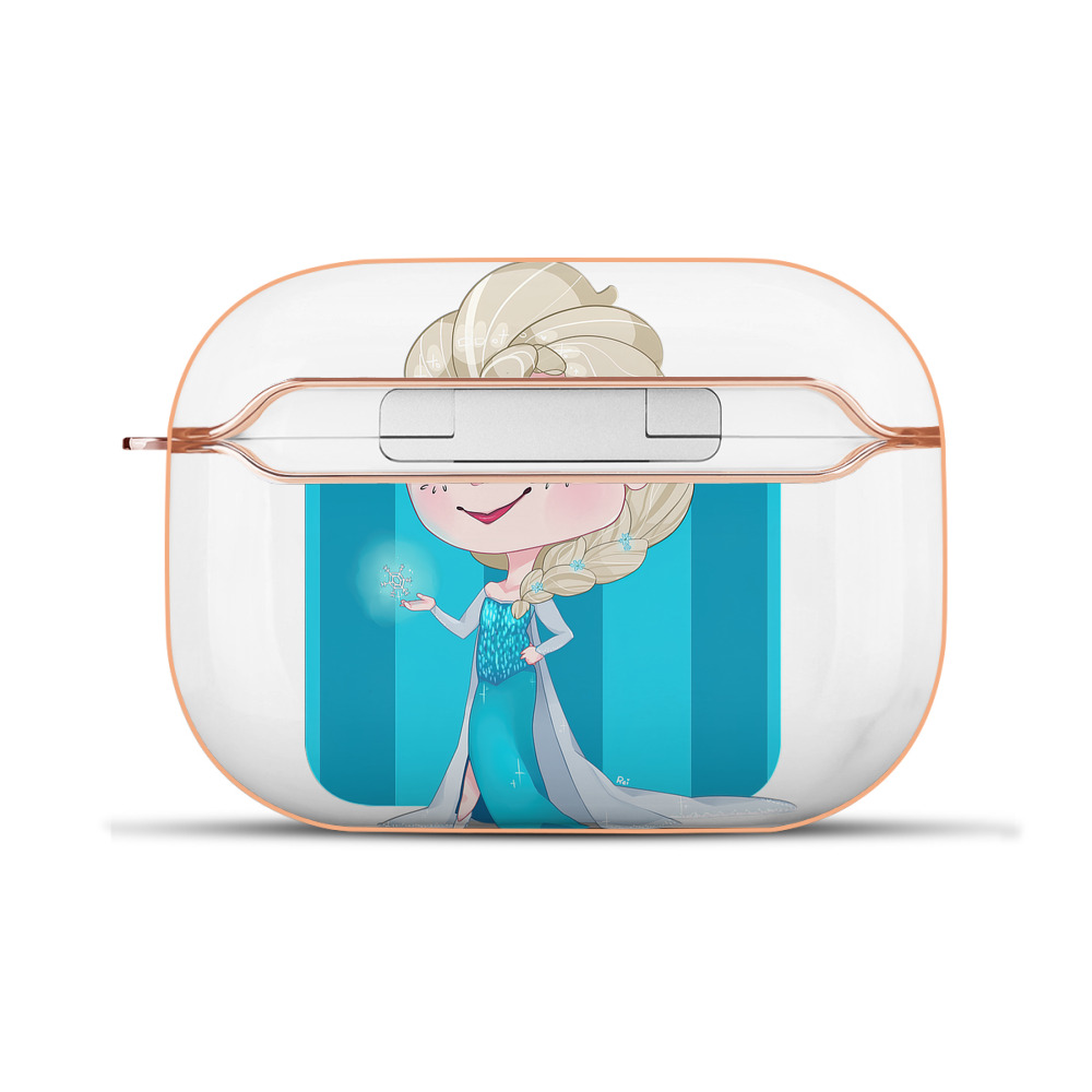 （画像用） アナと雪の女王 アンナ エルサ Frozen Anna Elsa 【AirPods Pro用】ハードシェル保護ケース｜耐衝撃・防指紋・カラビナ付き商品仕様