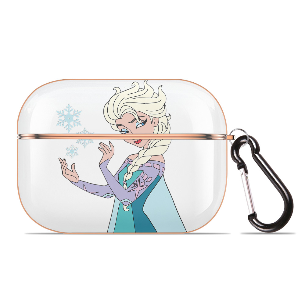 （画像用） アナと雪の女王 アンナ エルサ Frozen Anna Elsa 【AirPods Pro用】ハードシェル保護ケース｜耐衝撃・防指紋・カラビナ付き商品仕様