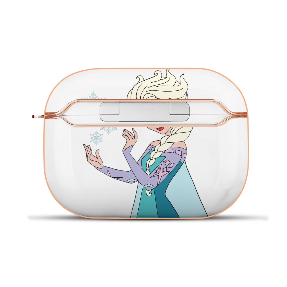 （画像用） アナと雪の女王 アンナ エルサ Frozen Anna Elsa 【AirPods Pro用】ハードシェル保護ケース｜耐衝撃・防指紋・カラビナ付き商品仕様