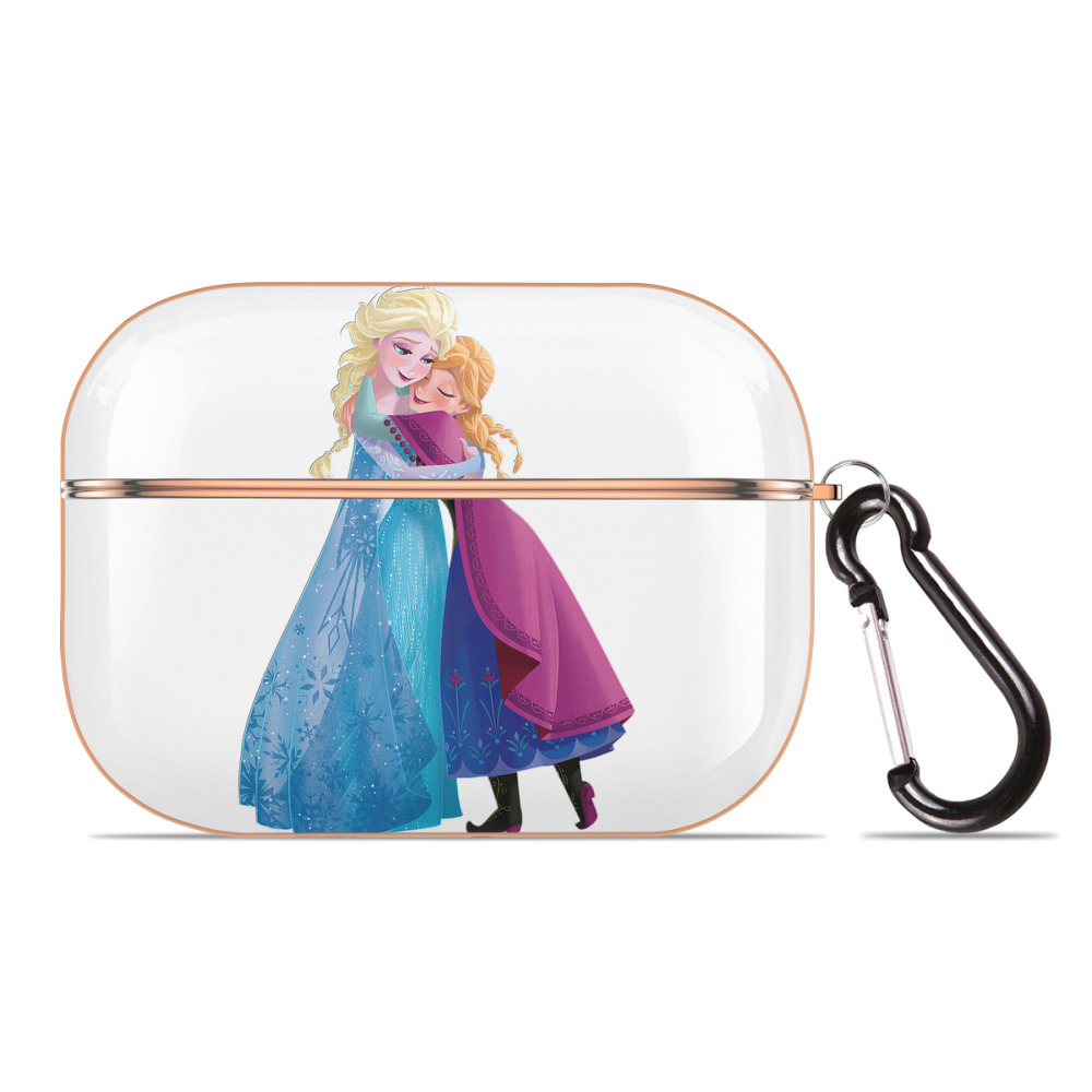 （画像用） アナと雪の女王 アンナ エルサ Frozen Anna Elsa 【AirPods Pro用】ハードシェル保護ケース｜耐衝撃・防指紋・カラビナ付き商品仕様