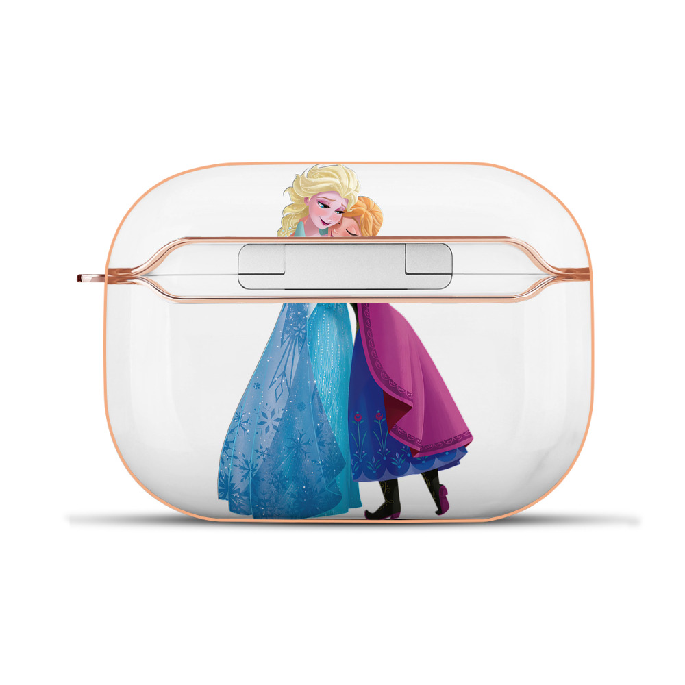 （画像用） アナと雪の女王 アンナ エルサ Frozen Anna Elsa 【AirPods Pro用】ハードシェル保護ケース｜耐衝撃・防指紋・カラビナ付き商品仕様