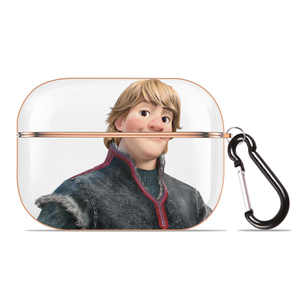 （画像用） アナと雪の女王 アンナ エルサ Frozen Anna Elsa 【AirPods Pro用】ハードシェル保護ケース｜耐衝撃・防指紋・カラビナ付き商品仕様