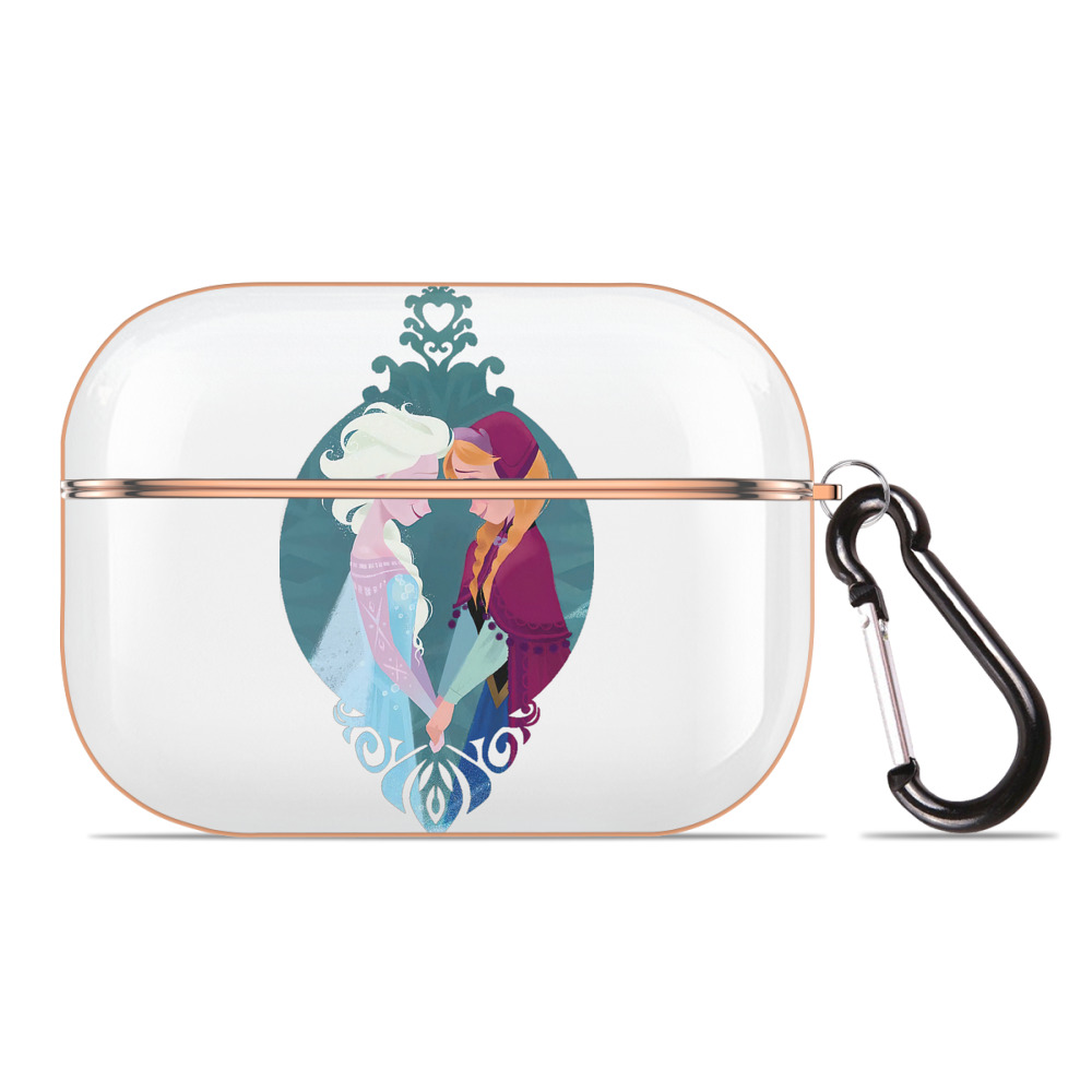 （画像用） アナと雪の女王 アンナ エルサ Frozen Anna Elsa 【AirPods Pro用】ハードシェル保護ケース｜耐衝撃・防指紋・カラビナ付き商品仕様