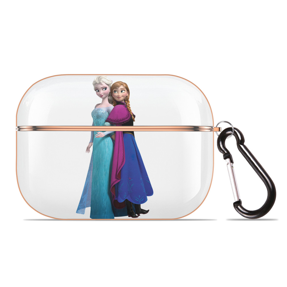 （画像用） アナと雪の女王 アンナ エルサ Frozen Anna Elsa 【AirPods Pro用】ハードシェル保護ケース｜耐衝撃・防指紋・カラビナ付き商品仕様