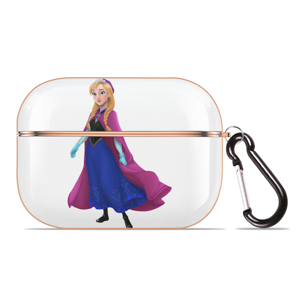 （画像用） アナと雪の女王 アンナ エルサ Frozen Anna Elsa 【AirPods Pro用】ハードシェル保護ケース｜耐衝撃・防指紋・カラビナ付き商品仕様