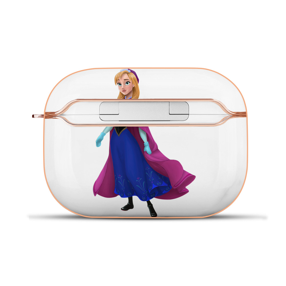（画像用） アナと雪の女王 アンナ エルサ Frozen Anna Elsa 【AirPods Pro用】ハードシェル保護ケース｜耐衝撃・防指紋・カラビナ付き商品仕様