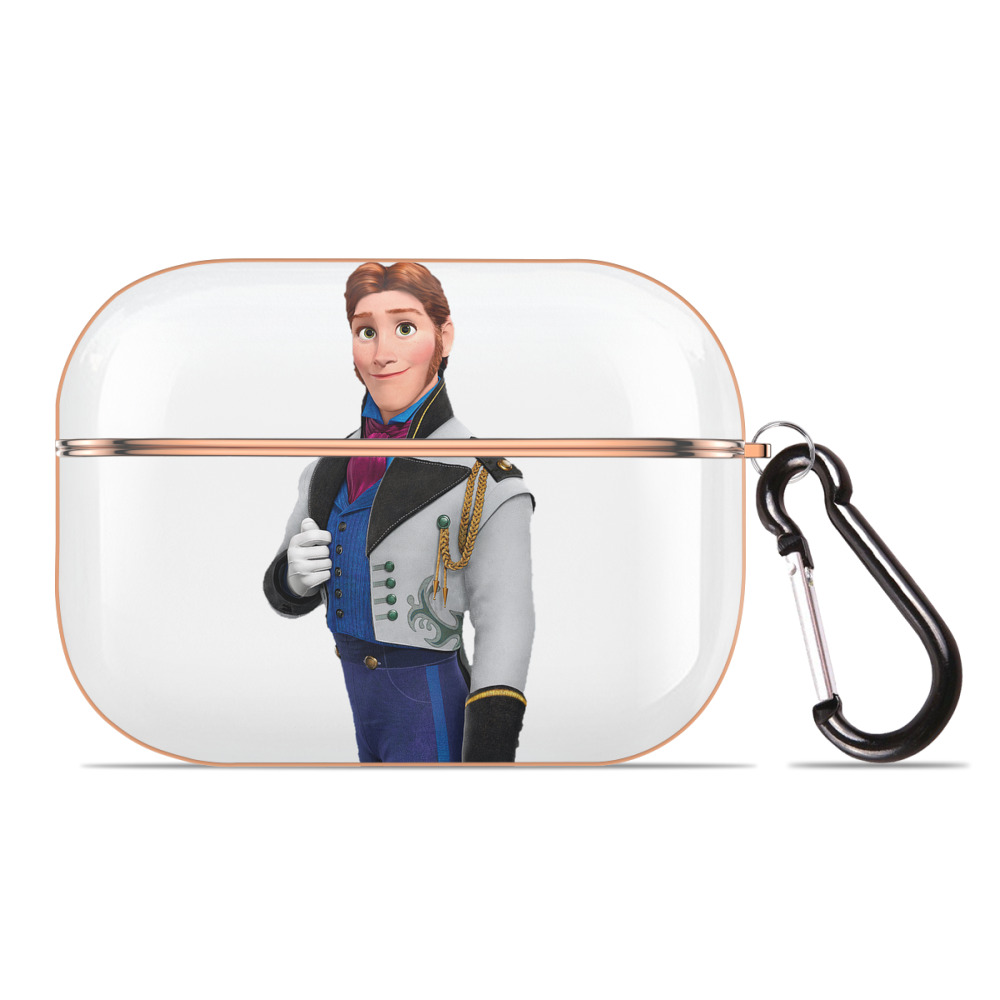 （画像用） アナと雪の女王 アンナ エルサ Frozen Anna Elsa 【AirPods Pro用】ハードシェル保護ケース｜耐衝撃・防指紋・カラビナ付き商品仕様
