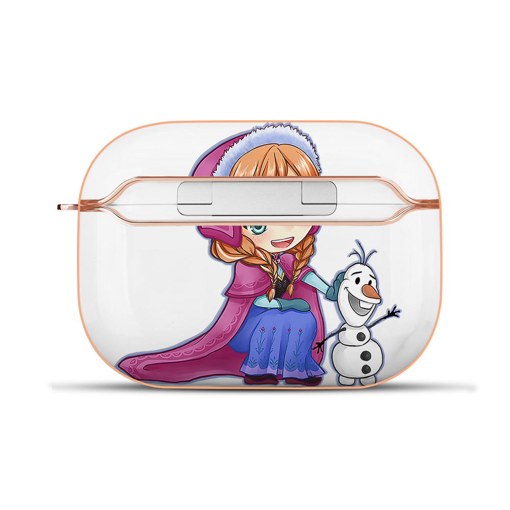 （画像用） アナと雪の女王 アンナ エルサ Frozen Anna Elsa 【AirPods Pro用】ハードシェル保護ケース｜耐衝撃・防指紋・カラビナ付き商品仕様