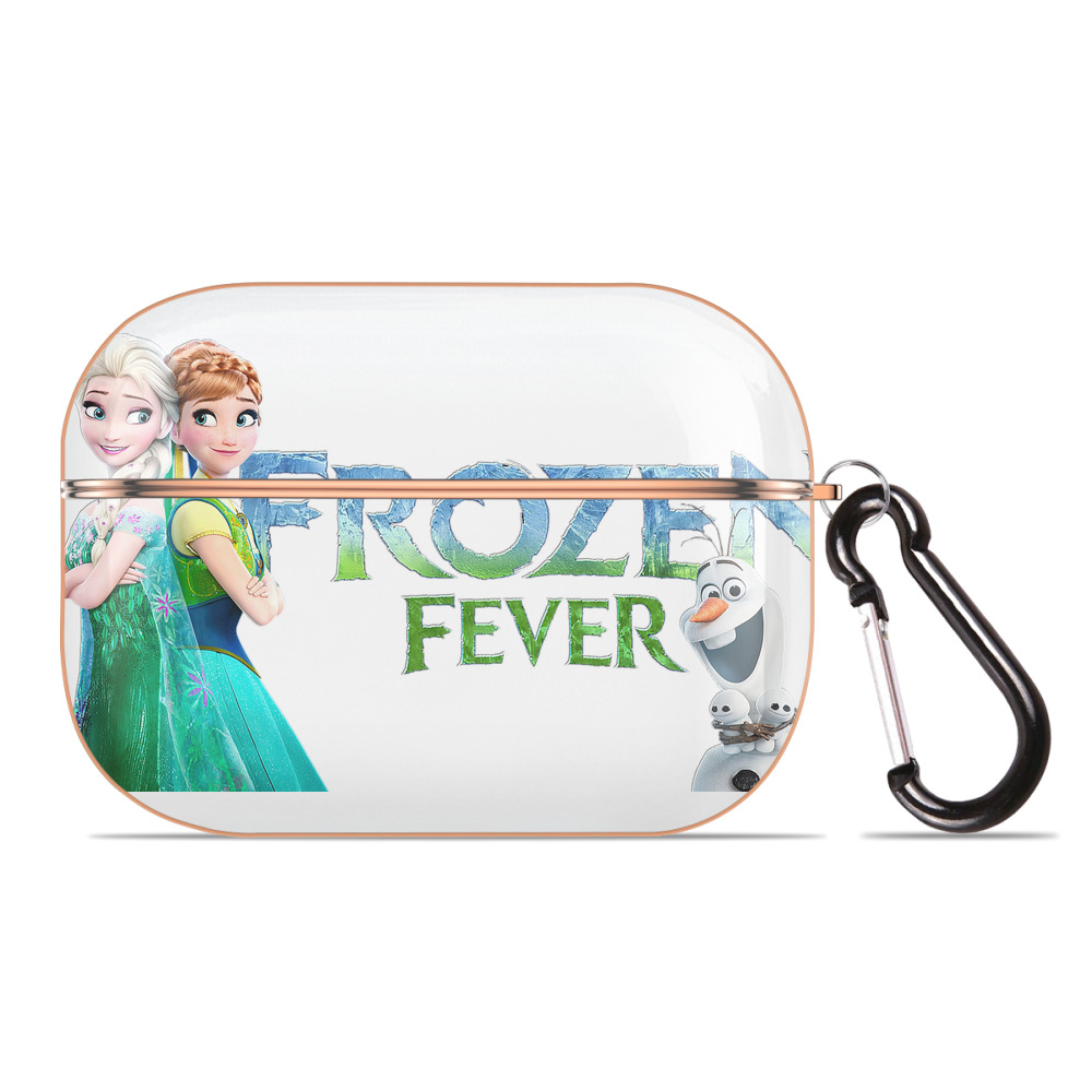 （画像用） アナと雪の女王 アンナ エルサ Frozen Anna Elsa 【AirPods Pro用】ハードシェル保護ケース｜耐衝撃・防指紋・カラビナ付き商品仕様