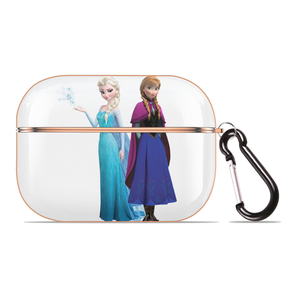（画像用） アナと雪の女王 アンナ エルサ Frozen Anna Elsa 【AirPods Pro用】ハードシェル保護ケース｜耐衝撃・防指紋・カラビナ付き商品仕様