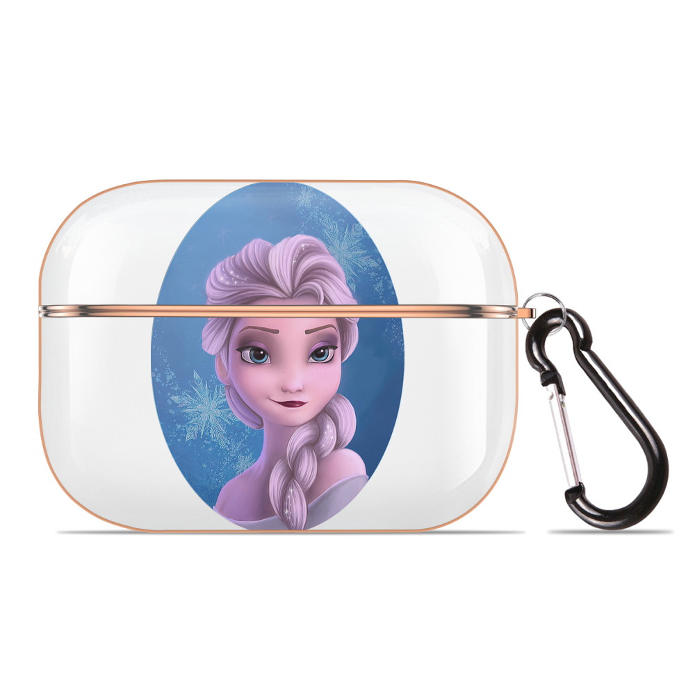 （画像用） アナと雪の女王 アンナ エルサ Frozen Anna Elsa 【AirPods Pro用】ハードシェル保護ケース｜耐衝撃・防指紋・カラビナ付き商品仕様