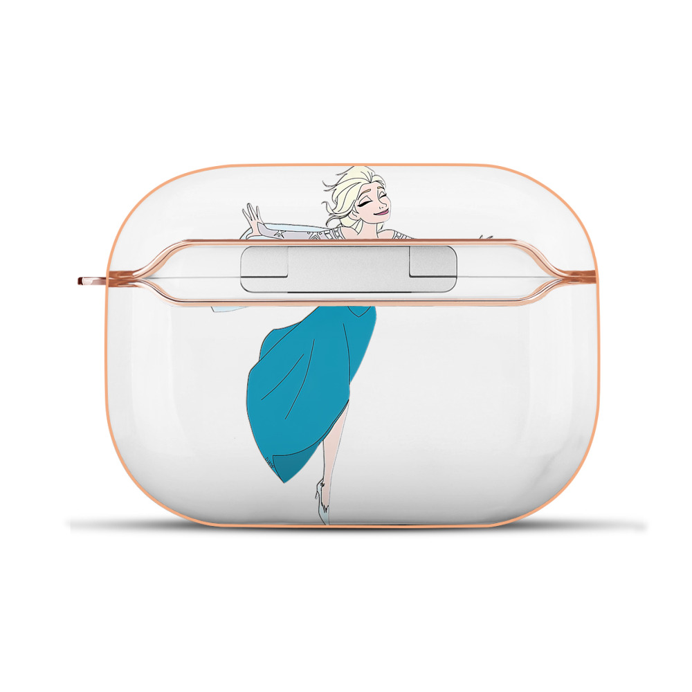 （画像用） アナと雪の女王 アンナ エルサ Frozen Anna Elsa 【AirPods Pro用】ハードシェル保護ケース｜耐衝撃・防指紋・カラビナ付き商品仕様