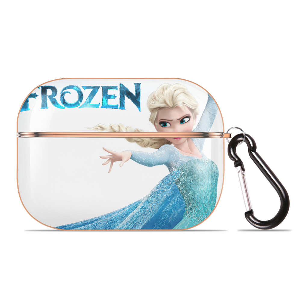 （画像用） アナと雪の女王 アンナ エルサ Frozen Anna Elsa 【AirPods Pro用】ハードシェル保護ケース｜耐衝撃・防指紋・カラビナ付き商品仕様