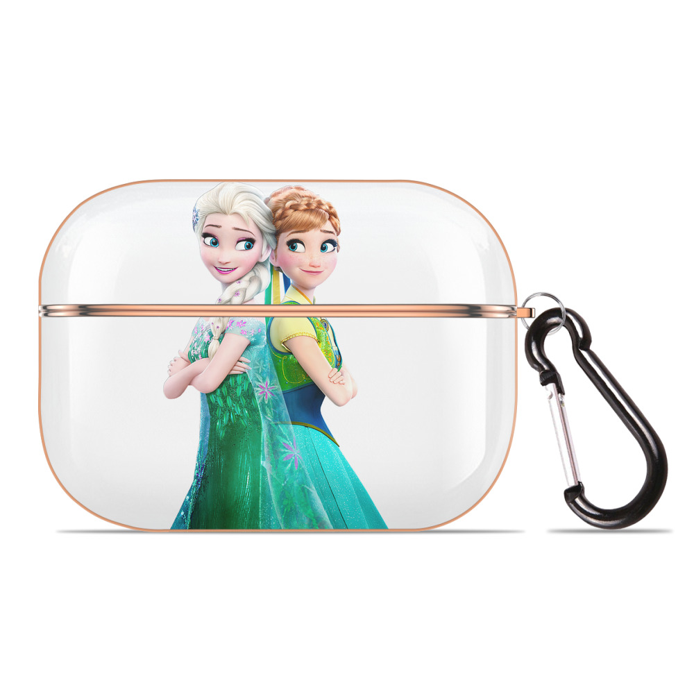（画像用） アナと雪の女王 アンナ エルサ Frozen Anna Elsa 【AirPods Pro用】ハードシェル保護ケース｜耐衝撃・防指紋・カラビナ付き商品仕様