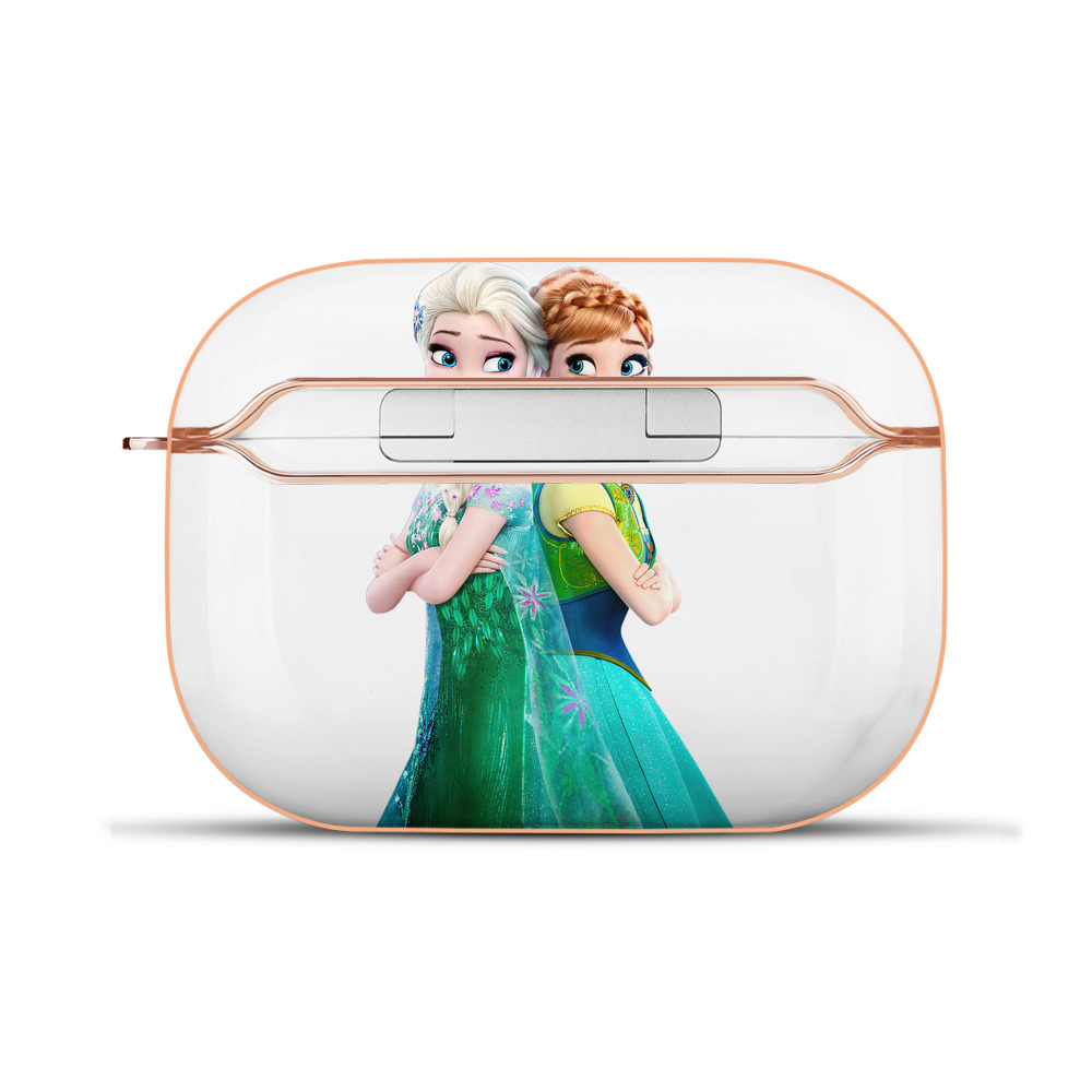 （画像用） アナと雪の女王 アンナ エルサ Frozen Anna Elsa 【AirPods Pro用】ハードシェル保護ケース｜耐衝撃・防指紋・カラビナ付き商品仕様