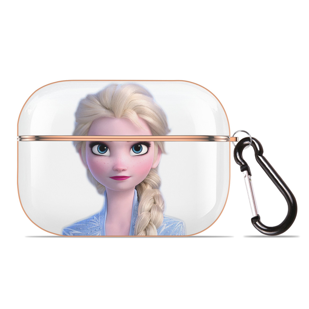 （画像用） アナと雪の女王 アンナ エルサ Frozen Anna Elsa 【AirPods Pro用】ハードシェル保護ケース｜耐衝撃・防指紋・カラビナ付き商品仕様