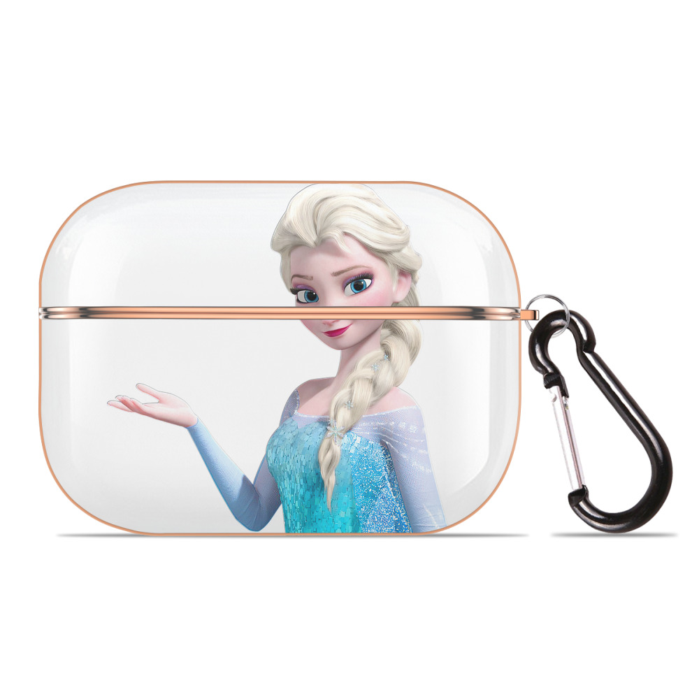 （画像用） アナと雪の女王 アンナ エルサ Frozen Anna Elsa 【AirPods Pro用】ハードシェル保護ケース｜耐衝撃・防指紋・カラビナ付き商品仕様