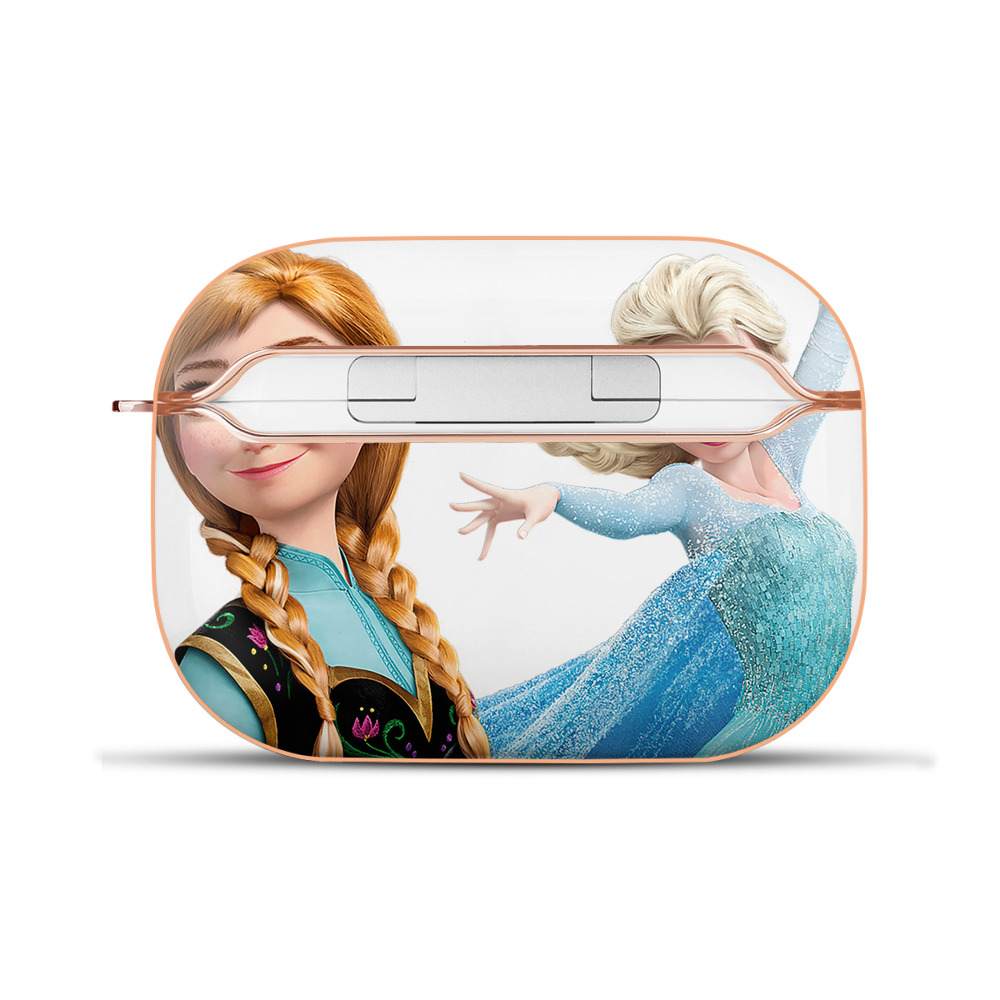 （画像用） アナと雪の女王 アンナ エルサ Frozen Anna Elsa 【AirPods Pro用】ハードシェル保護ケース｜耐衝撃・防指紋・カラビナ付き商品仕様
