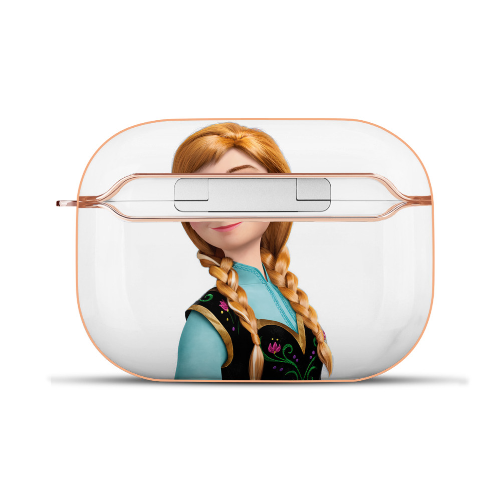（画像用） アナと雪の女王 アンナ エルサ Frozen Anna Elsa 【AirPods Pro用】ハードシェル保護ケース｜耐衝撃・防指紋・カラビナ付き商品仕様